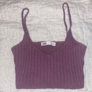 New Zara knit crop top, never worn!